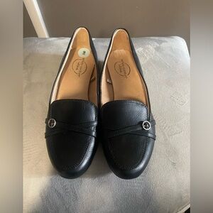 Women’s black loafers